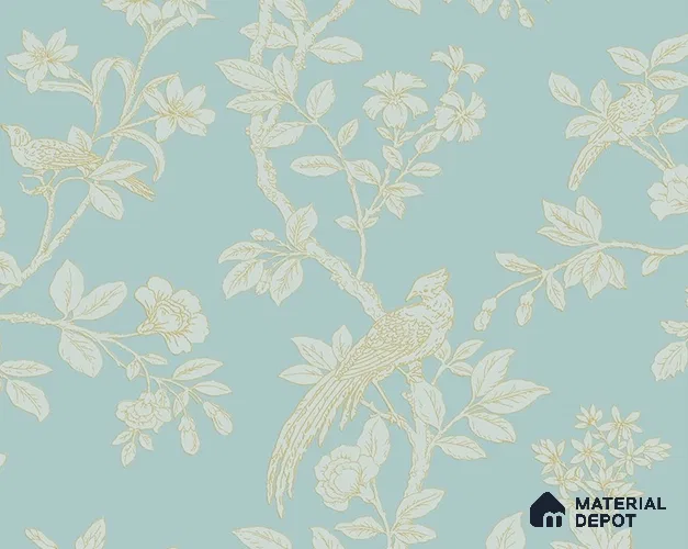 28164 | 10 Meter x 21 Inches Chinoserie Look Wallpaper - 57.41 Sq. Ft.