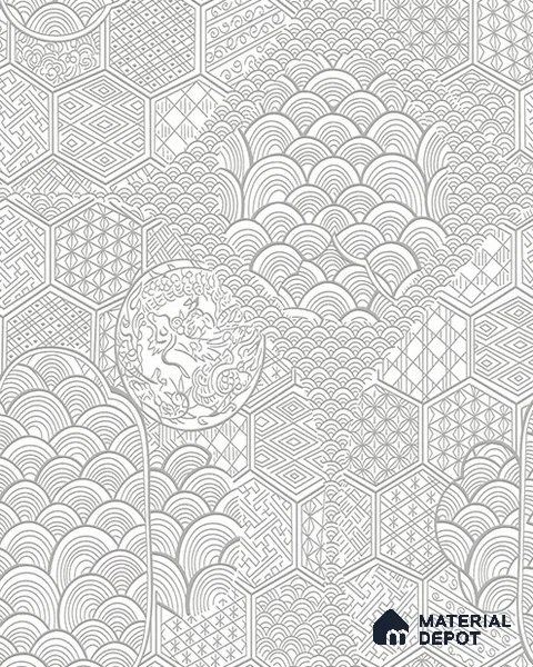 31505 | 10 Meter x 21 Inches Indian Look Wallpaper - 57.41 Sq. Ft.