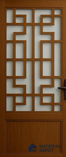 Duco Paintable Chinese Lattice 4.2 ft x 3.3 ft CNC Made MDF Panel - 12 mm