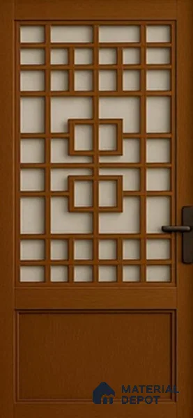 Duco Paintable Classic Square Lattice 4.2 ft x 2.8 ft CNC Made MDF Panel - 12 mm