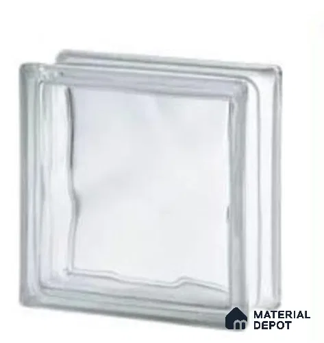 Clear Glass Block - 7.5"x 7.5"