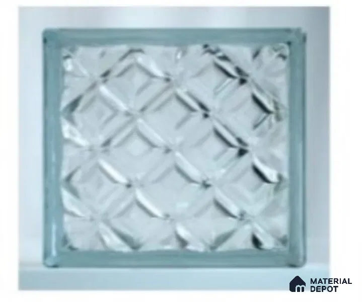 Clear Glass Block Diamond Pattern