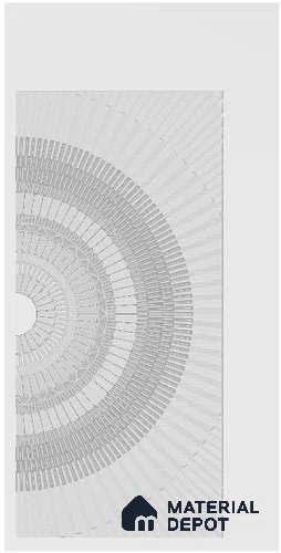 Customized Pattern CNC Made 8 ft x 4 ft HDHMR Door - 17 mm