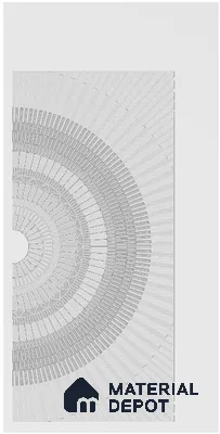 Customized Pattern CNC Made 8 ft x 4 ft HDHMR Door - 25 mm
