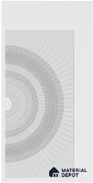 Customized Pattern CNC Made 8 ft x 4 ft HDHMR Door - 25 mm