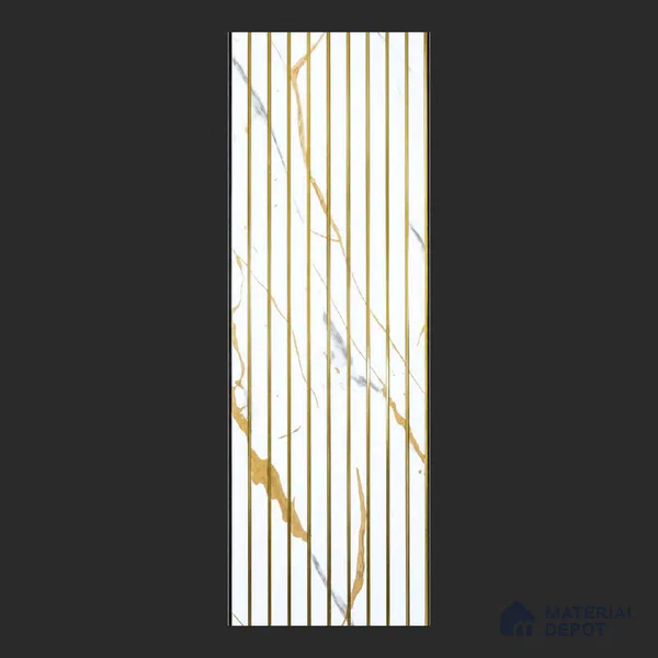Beige Marble Look PVC Louver/Panel | 10 ft x 1 ft | 10 - mm | PN 08035