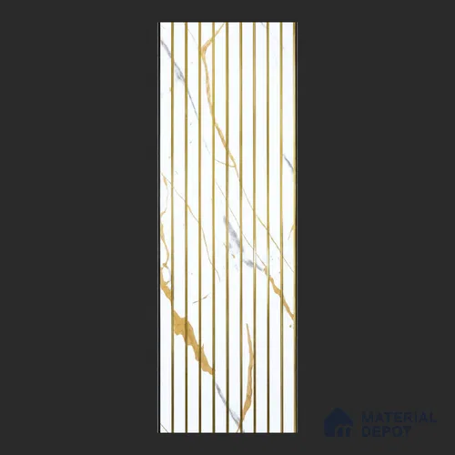 Beige Marble Look PVC Louver/Panel | 10 ft x 1 ft | 10 - mm | PN 08035