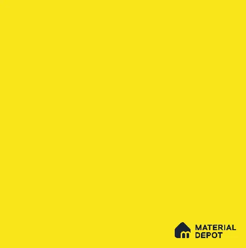 Bright Yellow Solid Colors LM 22474 8 ft x 4 ft Glossy Finish PVC Laminate - 1.25 mm | Suitable for Living Room, Kitchen, Office