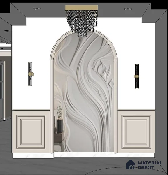 Pattern 1 Decorative CNC Made HDHMR 8 ft x 4 ft - 25 mm