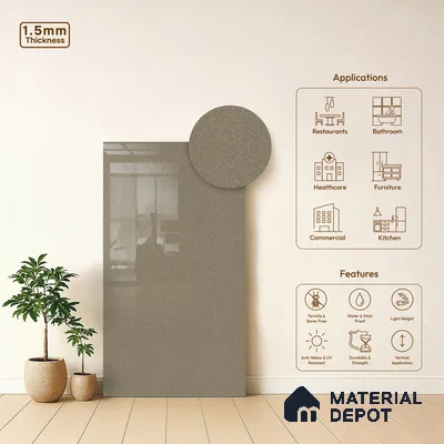 GA 4410 8 ft x 4 ft Metallic Finish 6H Antiscratch Acrylic Laminate - 1.5 mm