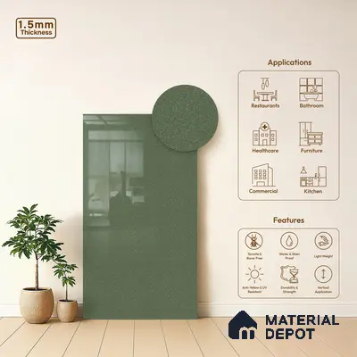 GA 4414 8 ft x 4 ft Metallic Finish 6H Antiscratch Acrylic Laminate - 1.5 mm