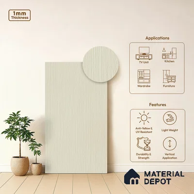 Wooden Look LM 05325 Desert Fossil 8 ft x 4 ft Texture Finish Decorative Laminate - 1 mm | Suitable for TV Unit, Wardrobe, Kitchen Cabinets