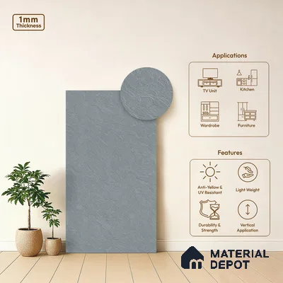 Stone Look LM 13881 8 ft x 4 ft Matte Finish Decorative Laminate - 1 mm | Suitable for TV Unit, Wardrobe, Kitchen Cabinets