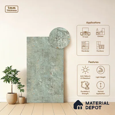 Stone Look LM 13887 8 ft x 4 ft Texture Finish Decorative Laminate - 1 mm | Suitable for TV Unit, Wardrobe, Kitchen Cabinets