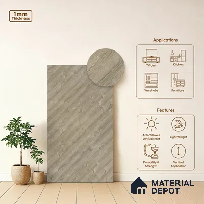 Patterned Look LM 13894 8 ft x 4 ft Texture Finish Decorative Laminate - 1 mm | Suitable for Bedroom, TV Unit, Wardrobe
