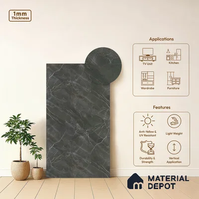 Stone Look LM 21432 8 ft x 4 ft Texture Finish Decorative Laminate - 1 mm | Suitable for TV Unit, Wardrobe, Kitchen Cabinets
