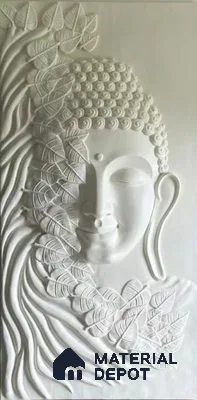 Eternal Serenity 8 ft x 1.5 ft CNC Made HDHMR Panel - 40 mm