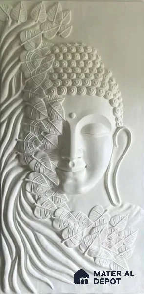 Eternal Serenity 8 ft x 1.5 ft CNC Made HDHMR Panel - 40 mm