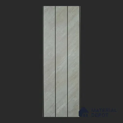 Grey Stone Look PVC Louver/Panel | 10ft x 1ft | 10 - mm | PN 06210