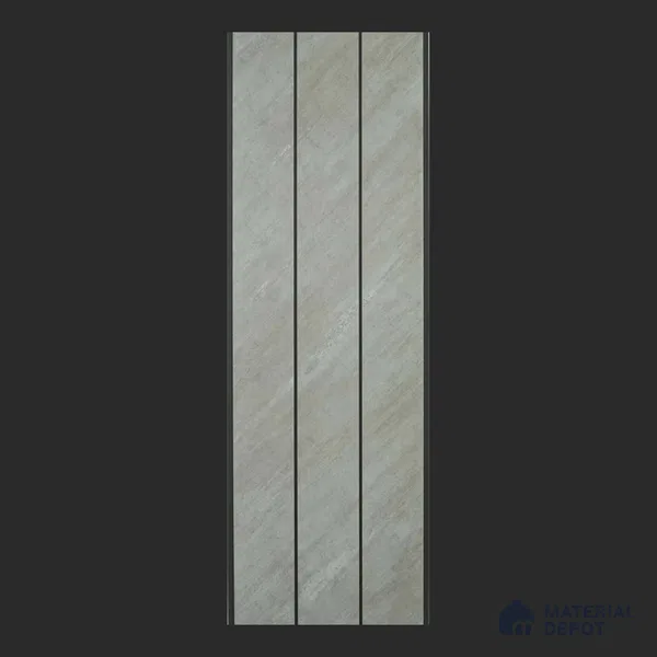 Grey Stone Look PVC Louver/Panel | 10ft x 1ft | 10 - mm | PN 06210