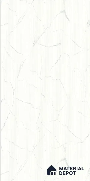Marble Fluted Look LM 01461 Cloud Canvas 8 ft x 4 ft High Gloss Finish Decorative Laminate - 1 mm  | Suitable for TV Unit, Wardrobe, Kitchen Cabinets