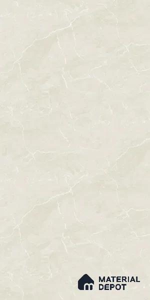 Marble Look LM 19285 White Pearl Marble 8 ft x 4 ft Glossy Finish Decorative Laminate - 1 mm | Suitable for TV Unit, Wardrobe, Kitchen Cabinets