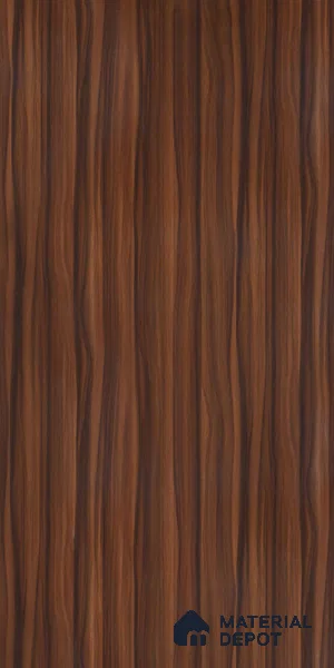 Wooden Look LM 19350 Wharthon Walnut 8 ft x 4 ft Glossy Finish Decorative Laminate - 1 mm | Suitable for TV Unit, Wardrobe, Kitchen Cabinets