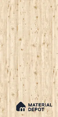 Wooden Look LM 19364 White Tyrol Pine 8 ft x 4 ft Glossy Finish Decorative Laminate - 1 mm | Suitable for TV Unit, Wardrobe, Kitchen Cabinets