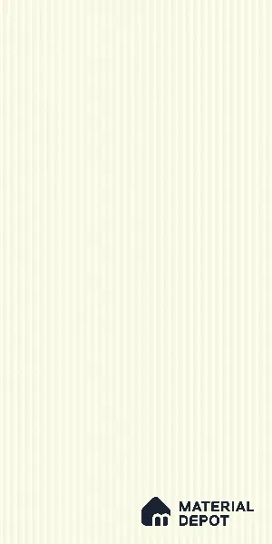 Warm White Fluted Solid Color LM 19470 B Warm White Glossy Finish 8 ft x 4 ft Glossy Finish Decorative Laminate - 1 mm | Suitable for TV Unit,Wardrobe, Kitchen Cabinets