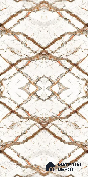 LM 21101 Carrara White Digital High Gloss Finish 8 ft x 4 ft Decorative Laminate - 1 mm | Suitable for TV Unit, Wardrobe, Kitchen Cabinets