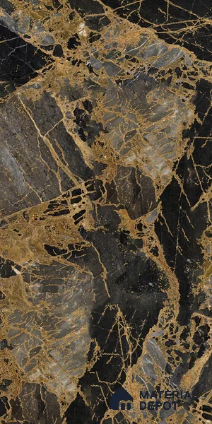 LM 21104 Midnight Luxe Digital High Gloss Finish 8 ft x 4 ft Decorative Laminate - 1 mm | Suitable for TV Unit, Wardrobe, Kitchen Cabinets