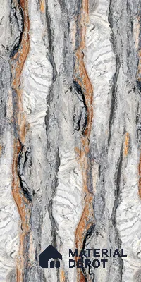LM 21105 Volcanic Ridge Digital High Gloss Finish 8 ft x 4 ft Decorative Laminate - 1 mm | Suitable for TV Unit, Wardrobe, Kitchen Cabinets