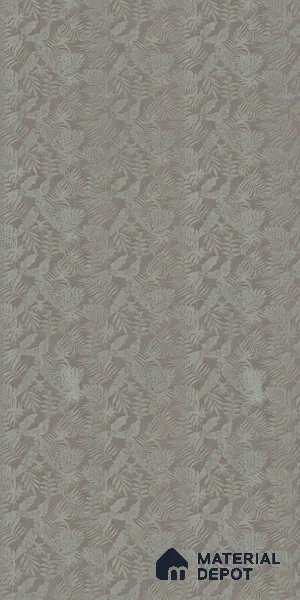 Patterned Look LM 21106 Satin Botanical Leaf Super Matte Finish 8 ft x 4 ft Decorative Laminate - 1 mm | Suitable for Bedroom, TV Unit, Wardrobe