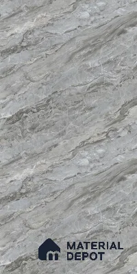 Marble Look LM 21107 C Glacier Mist Marble High Gloss Finish 8 ft x 4 ft Decorative Laminate - 1 mm | Suitable for TV Unit, Wardrobe, Kitchen Cabinets