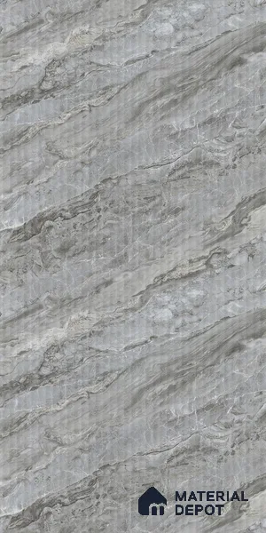Marble Fluted LM 21107 D Glacier Mist 8 ft x 4 ft Matte Finish Decorative Laminate - 1 mm | Suitable for TV Unit,Wardrobe, Kitchen Cabinets