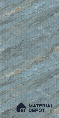 Marble Fluted LM 21108 D Ocean Marble 8 ft x 4 ft Matte Finish Decorative Laminate - 1 mm | Suitable for TV Unit,Wardrobe, Kitchen Cabinets