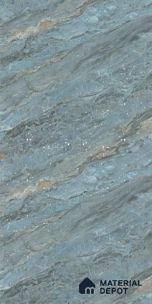 LM 21108 E Ocean Marble Lime Stone Texture Finish 8 ft x 4 ft Decorative Laminate - 1 mm | Suitable for TV Unit, Wardrobe, Kitchen Cabinets