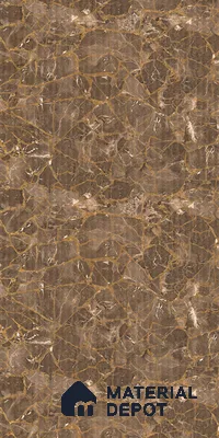 Marble Fluted Look LM 21110 B Mystro Goldine High Gloss Finish 8 ft x 4 ft Decorative Laminate - 1 mm | Suitable for TV Unit, Wardrobe, Kitchen Cabinets