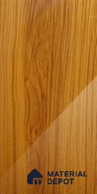 Wooden Look LM 21120 F Golden Elm Wooden High Gloss Finish 8 ft x 4 ft Decorative Laminate - 1 mm | Suitable for TV Unit, Wardrobe, Kitchen Cabinets