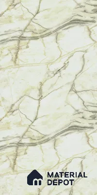 Marble Look LM 18769 Yellow Marble Texture 8 ft x 4 ft Texture Finish Decorative Laminate - 1 mm | Suitable for TV Unit, Wardrobe, Kitchen Cabinets