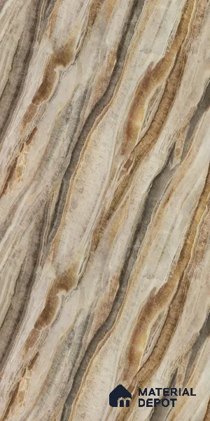 Marble Look LM 18770 Iiiusion Bronze Marble 8 ft x 4 ft Texture Finish Decorative Laminate - 1 mm | Suitable for TV Unit, Wardrobe, Kitchen Cabinets