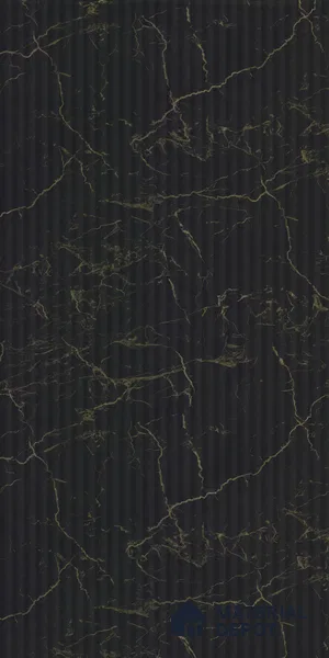 Marble Fluted Look LM 18772 Venatino Gold 8 ft x 4 ft Texture Finish Decorative Laminate - 1 mm | Suitable for TV Unit, Wardrobe, Kitchen Cabinets