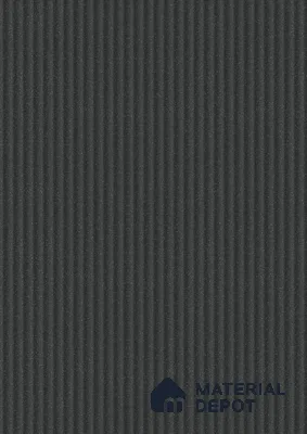 Fluted Solid Color Look LM 21478 Graphite Grey 8 ft x 4 ft Glossy Finish Decorative Laminate - 1 mm | Suitable for TV Unit, Wardrobe, Kitchen Cabinets