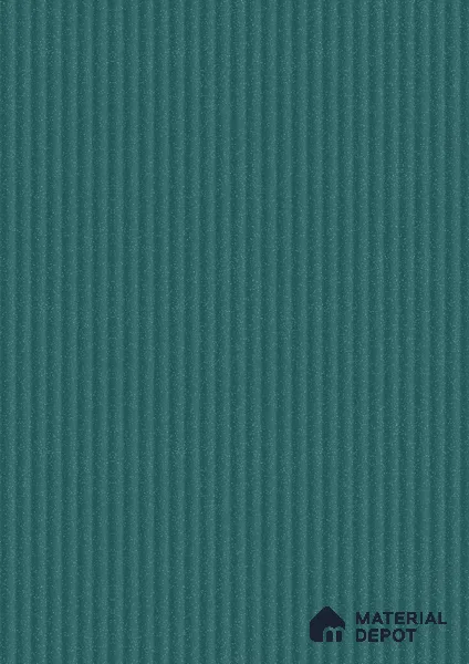 Fluted Solid Color Look LM 21480 Paris Green 8 ft x 4 ft Glossy Finish Decorative Laminate - 1 mm | Suitable for TV Unit, Wardrobe, Kitchen Cabinets