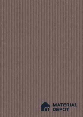 Fluted Solid Color Look LM 21481 Americano 8 ft x 4 ft Glossy Finish Decorative Laminate - 1 mm | Suitable for TV Unit, Wardrobe, Kitchen Cabinets