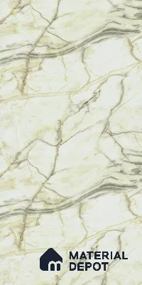 Marble Look LM 21553 Yellow Marble Texture 8ft x 4ft Texture Finish Decorative Laminate - 1 mm | Suitable for TV Unit, Wardrobe, Kitchen Cabinets