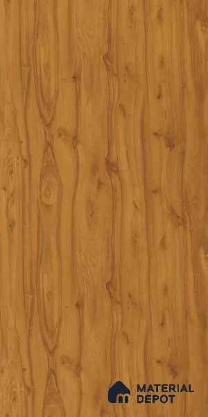 Wooden Look LM 21563 Clementine Teak 8ft x 4ft Texture Finish Decorative Laminate - 1 mm | Suitable for TV Unit, Wardrobe, Kitchen Cabinets