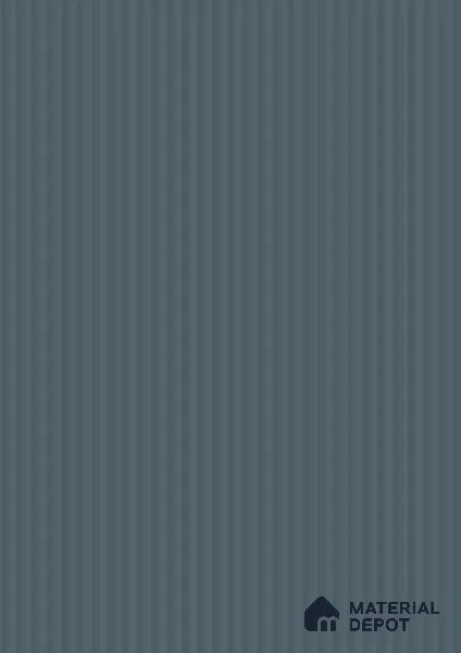 Fluted Solid Color Look LM 21626 Corsican Blue 8ft x 4ft Texture Finish Decorative Laminate - 1 mm | Suitable for TV Unit, Wardrobe, Kitchen Cabinets