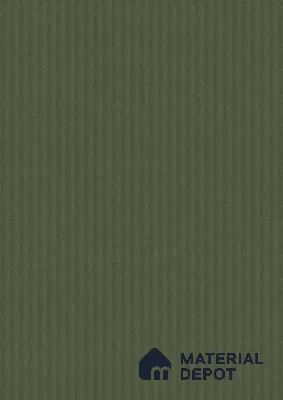 Fluted Solid Color Look LM 21633 Moss Green 8ft x 4ft Glossy Finish Decorative Laminate - 1 mm | Suitable for TV Unit, Wardrobe, Kitchen Cabinets
