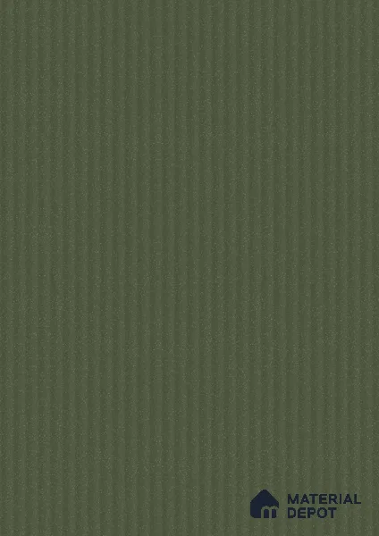 Fluted Solid Color Look LM 21633 Moss Green 8ft x 4ft Glossy Finish Decorative Laminate - 1 mm | Suitable for TV Unit, Wardrobe, Kitchen Cabinets